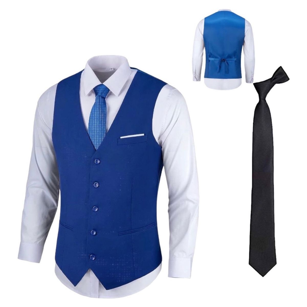 XPRESS RECHARGE - Set de 3 piezas Gillette de vestir , Corbata lisa, camisa blanca