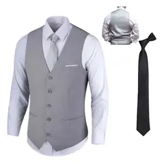 XPRESS RECHARGE - Set de 3 piezas Gillette de vestir , Corbata lisa, camisa blanca
