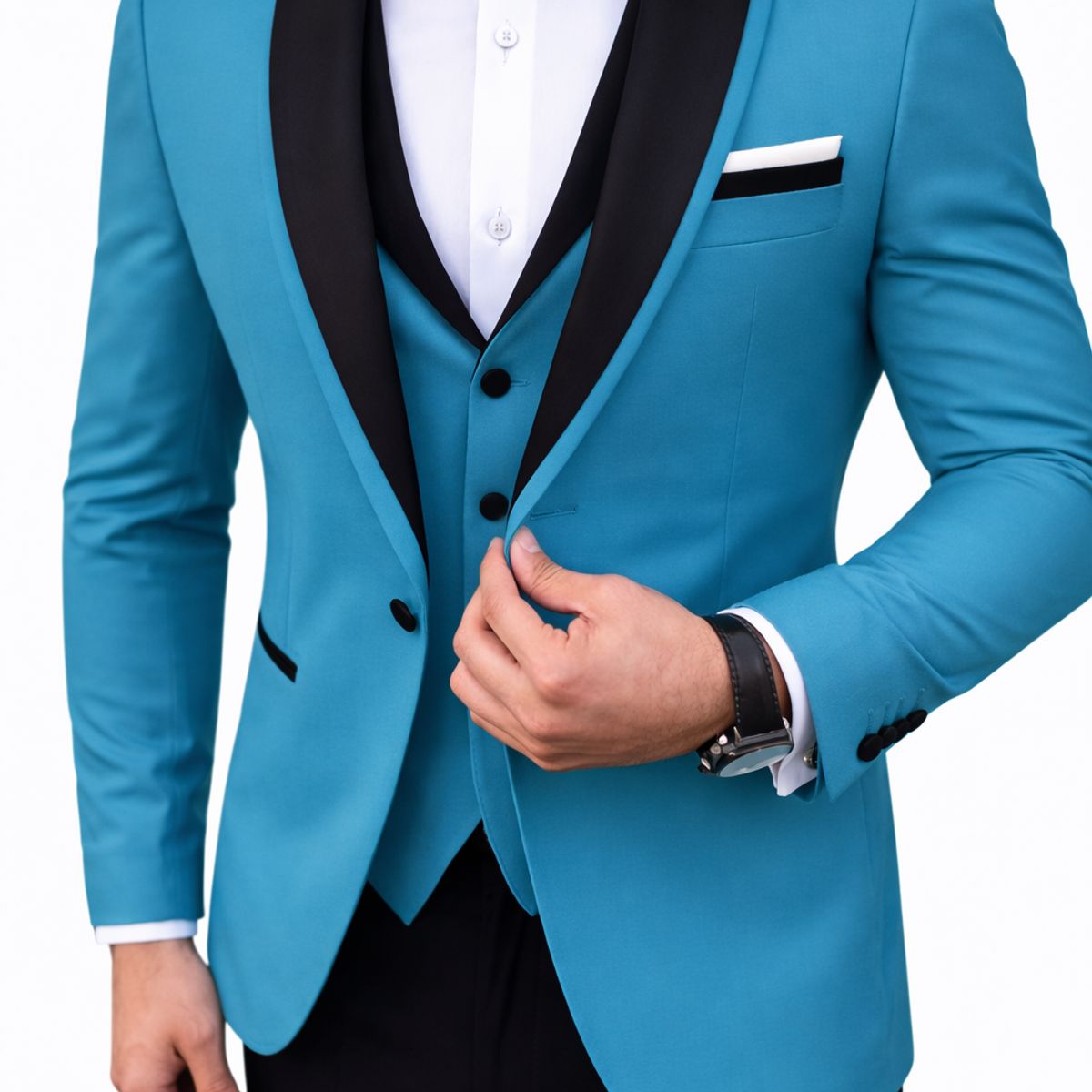 XPRESS RECHARGE - Traje de Cuatro piezas turquesa para Hombre