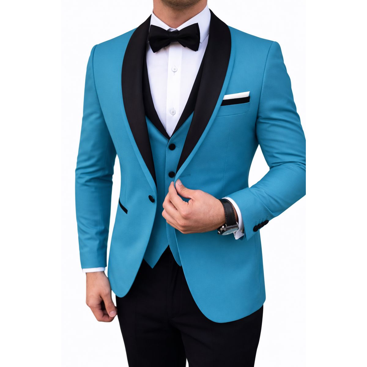 XPRESS RECHARGE - Traje de Cuatro piezas turquesa para Hombre