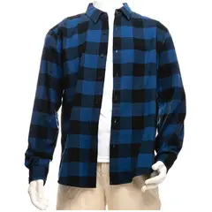 XPRESS RECHARGE - Camisa Negra cuadrille 100 % algodon