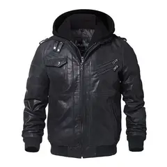 ROYAL - Chaqueta De Cuero Genuino Hombre
