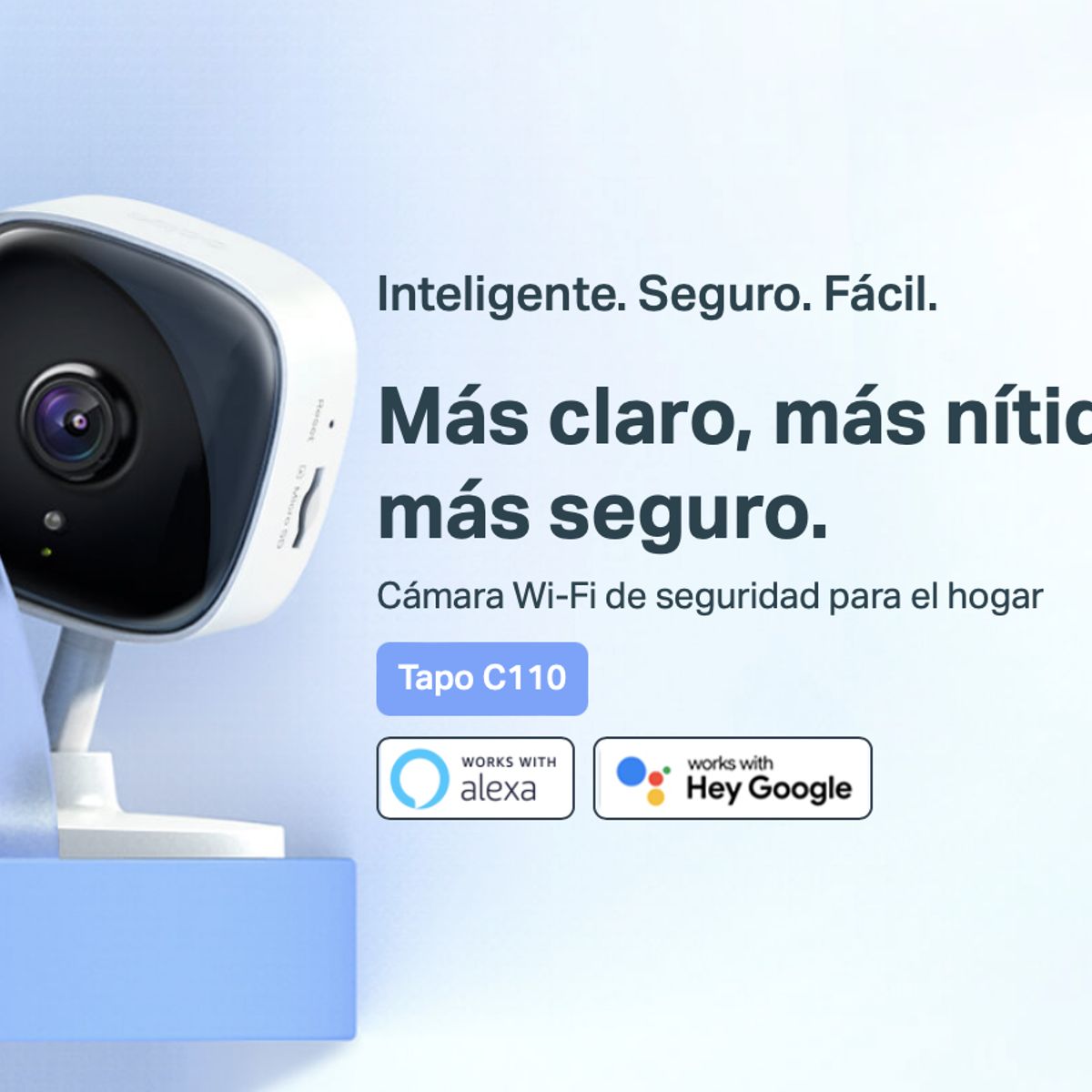 TP LINK - Cámara Wi-Fi de Seguridad inteligente Tapo C110 2K QHD + 64 GB