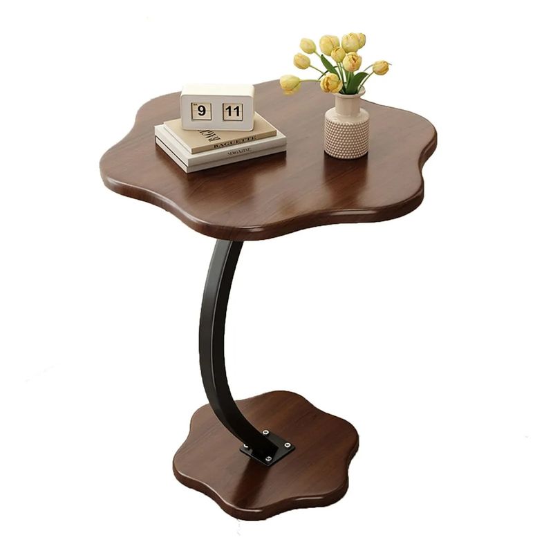 GENERICO - Mesa Auxiliar Pequeña En Forma De C En Forma De Flor Mesas Auxiliares