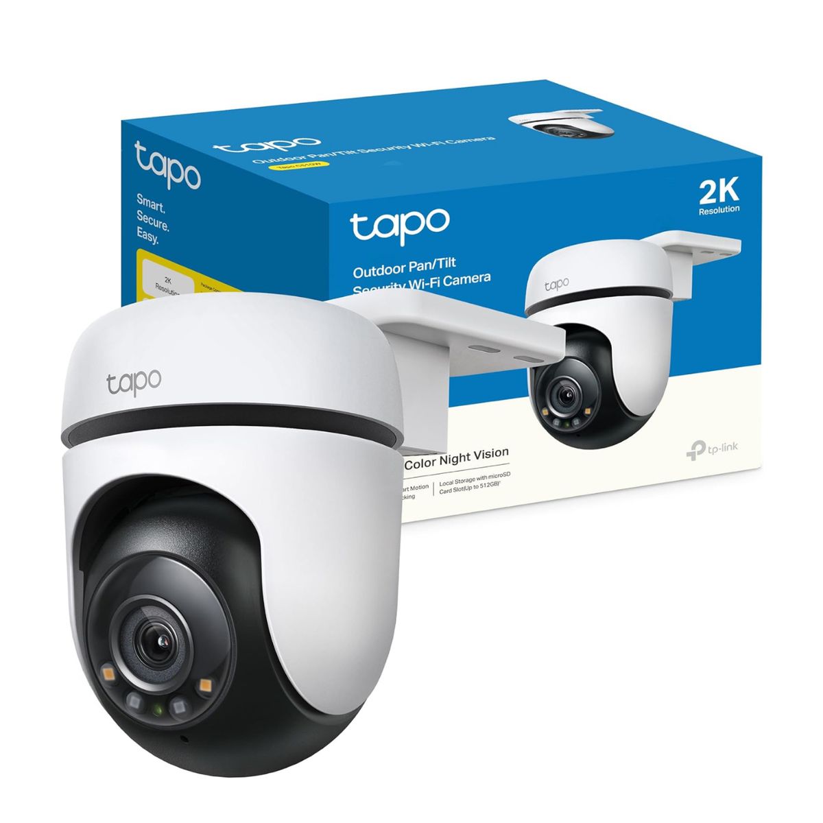 TP LINK - Cámara Giratoria Outdoor Tp-link Tapo C510W Visión Nocturna 2K 128GB