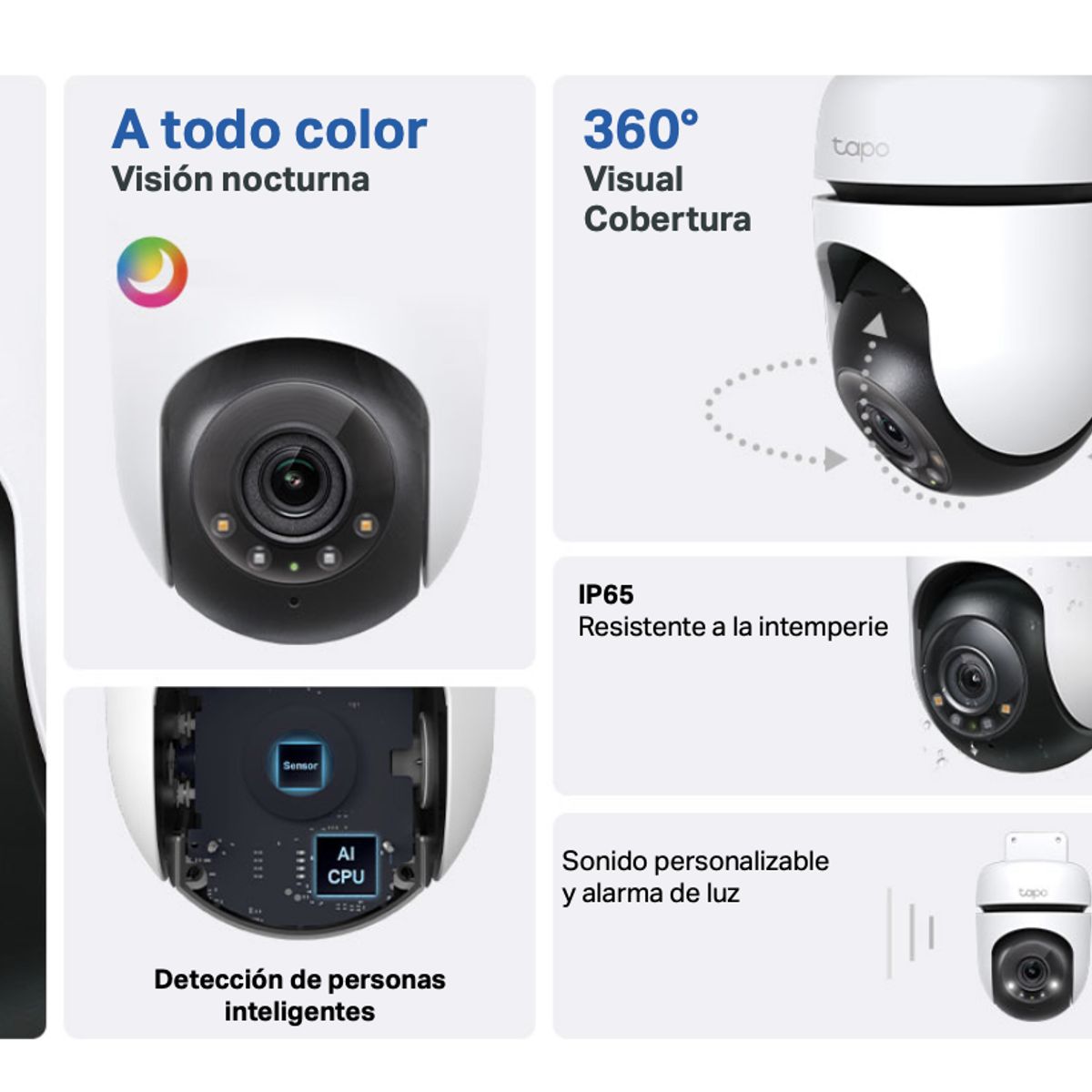 TP LINK - Cámara Giratoria Outdoor Tp-link Tapo C510W Visión Nocturna 2K 128GB