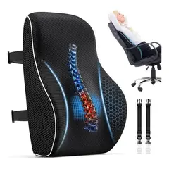 GENERICO - Cojin Soporte Espalda Corrector Lumbar Para Silla Oficina