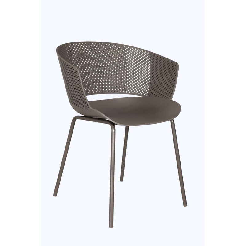 PLOS - Silla Comedor Cocina Capri Gris Taupé Plos