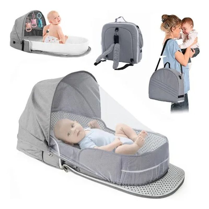 GENERICO - Cama plegable de cuna con mosquitero