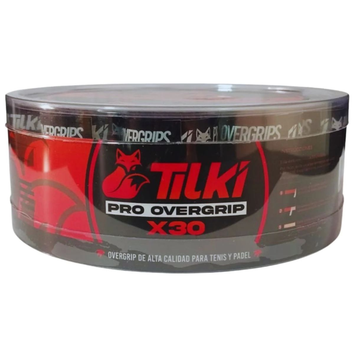 GENERICO - Overgrip Tilki Pro Negro X30 Tenis Padel