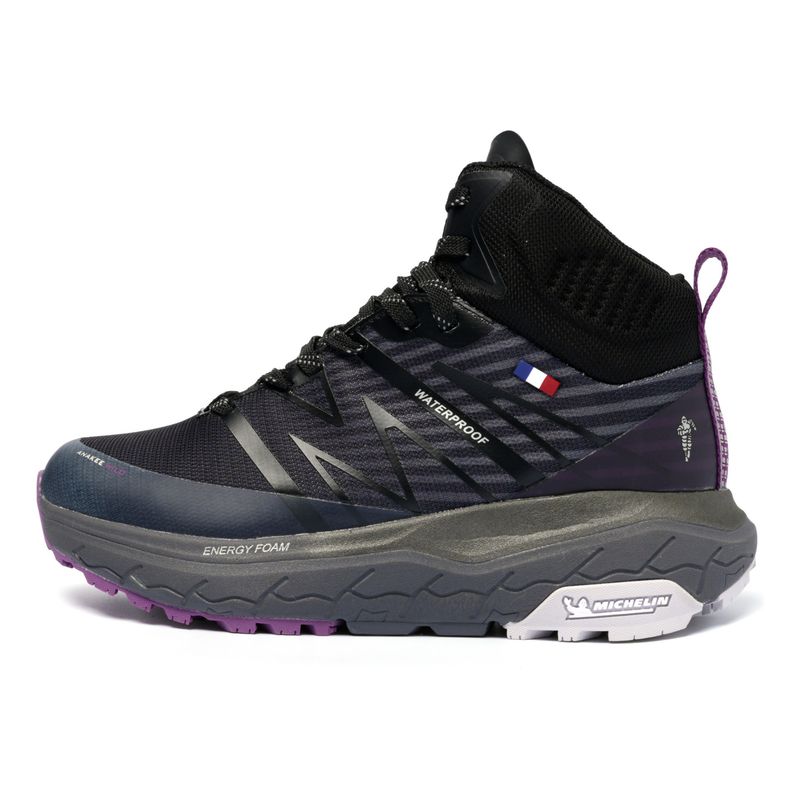 MICHELIN FOOTWEAR - Botín Outdoor Impermeable Mujer Negro Morado Michelin Aw03