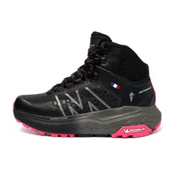 MICHELIN FOOTWEAR - Botín Outdoor Mujer Negro y Fucsia Impermeable Michelin Aw03