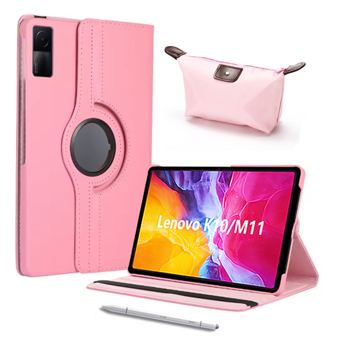 LENOVO - Tablet Lenovo M11 K10 8GB+128GB 11 Full HD IPS Wi-Fi + Case Rosa + Lápiz