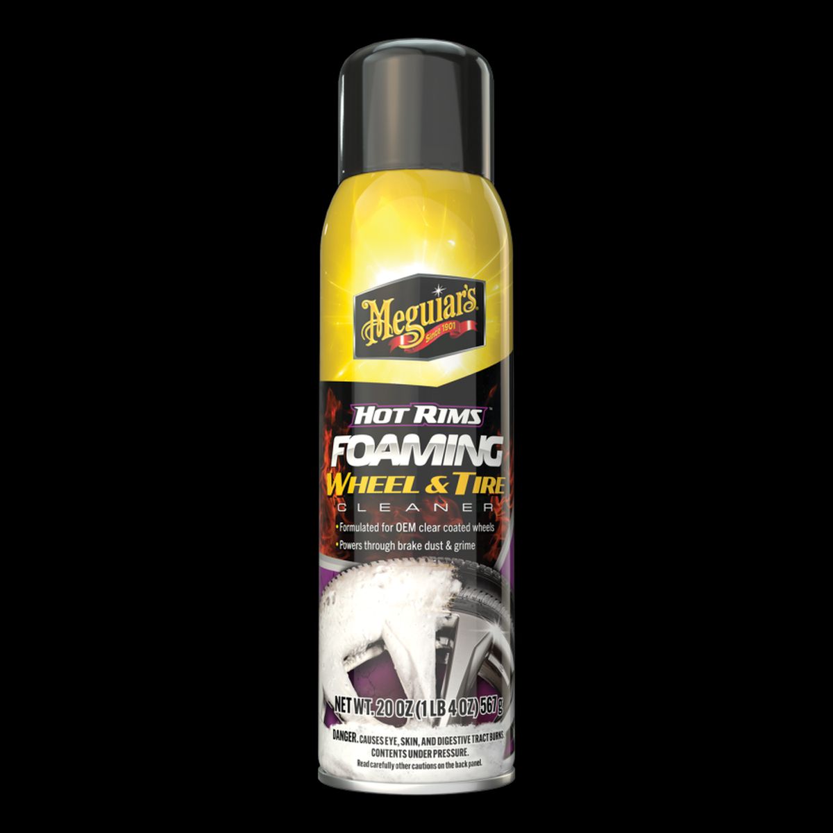 MEGUIARS - Limpiador de Llantas Hot Rims Foaming Wheel & Tire Cleaner