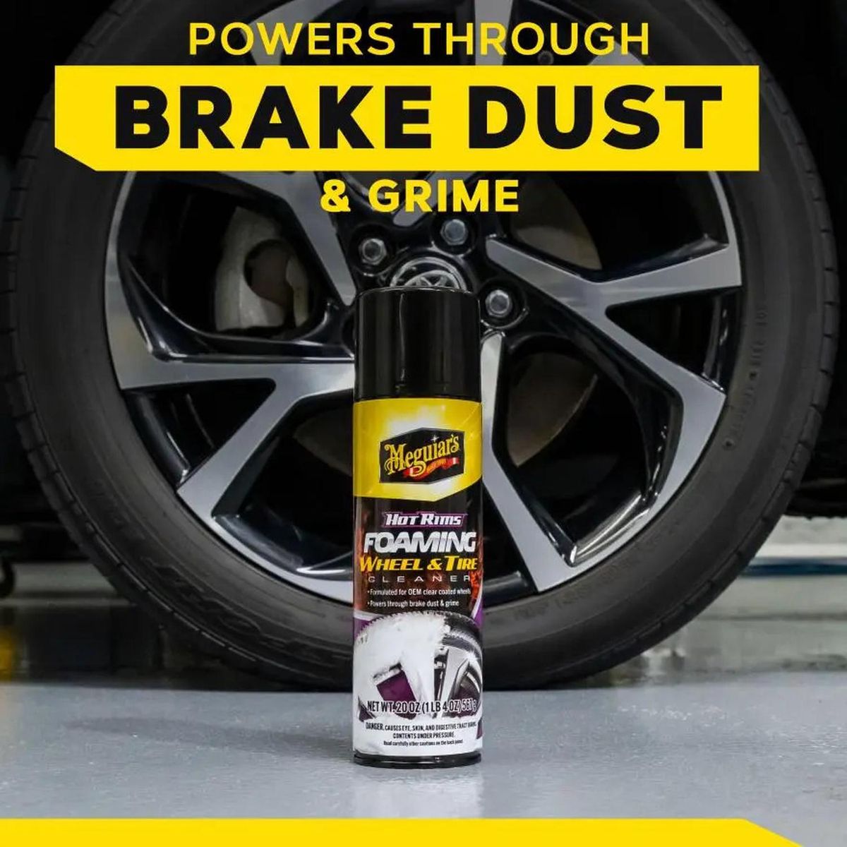 MEGUIARS - Limpiador de Llantas Hot Rims Foaming Wheel & Tire Cleaner