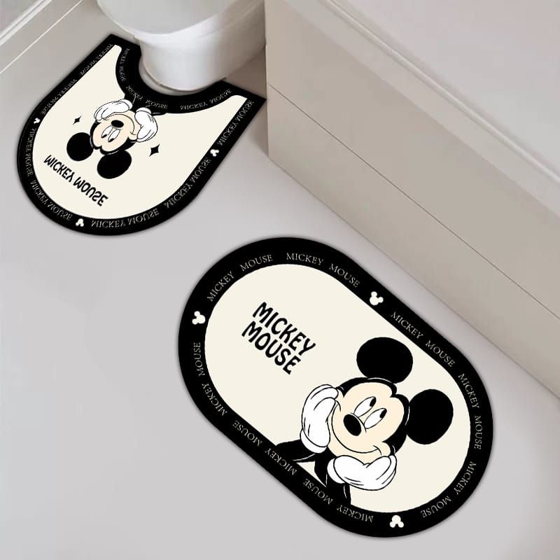 GENERICO - Set 2 Piezas Piso de Baño Alfombrilla de Soft Diatoms Mick