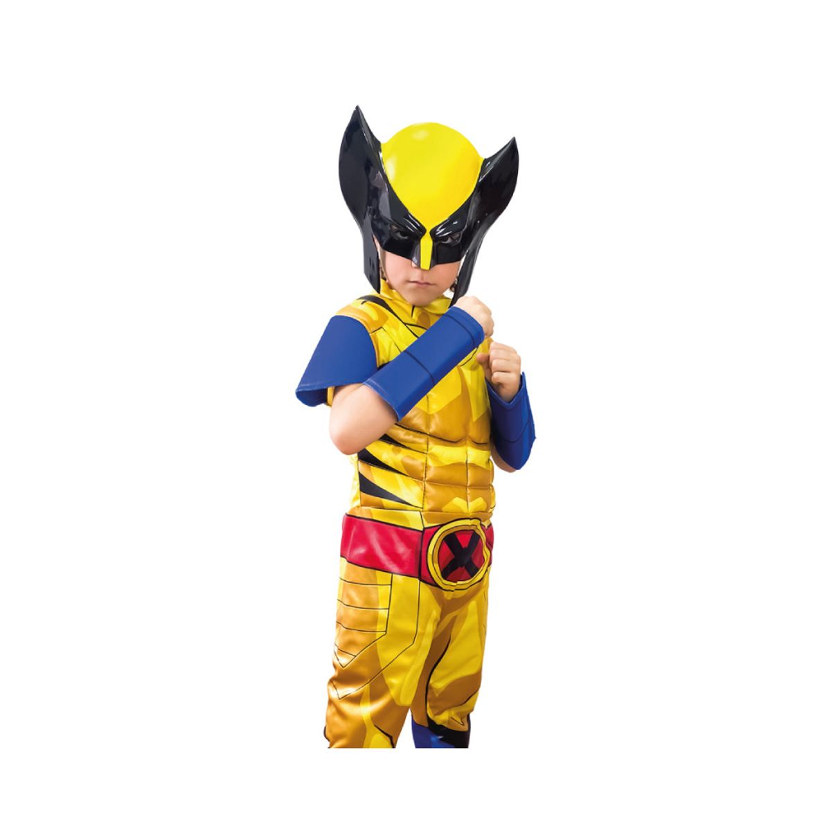 MARVEL - Disfraz Wolverine Musculos Original Talla 4 - 6 años