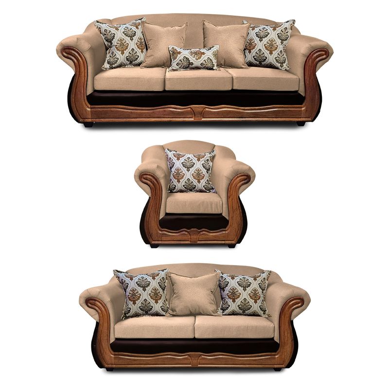 AMERICA DECORA - Living 4-3-1 Grand Búfalo Mixto Beige X