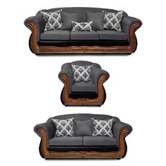AMERICA DECORA - Living 4-3-1 Grand Búfalo Mixto Gris X