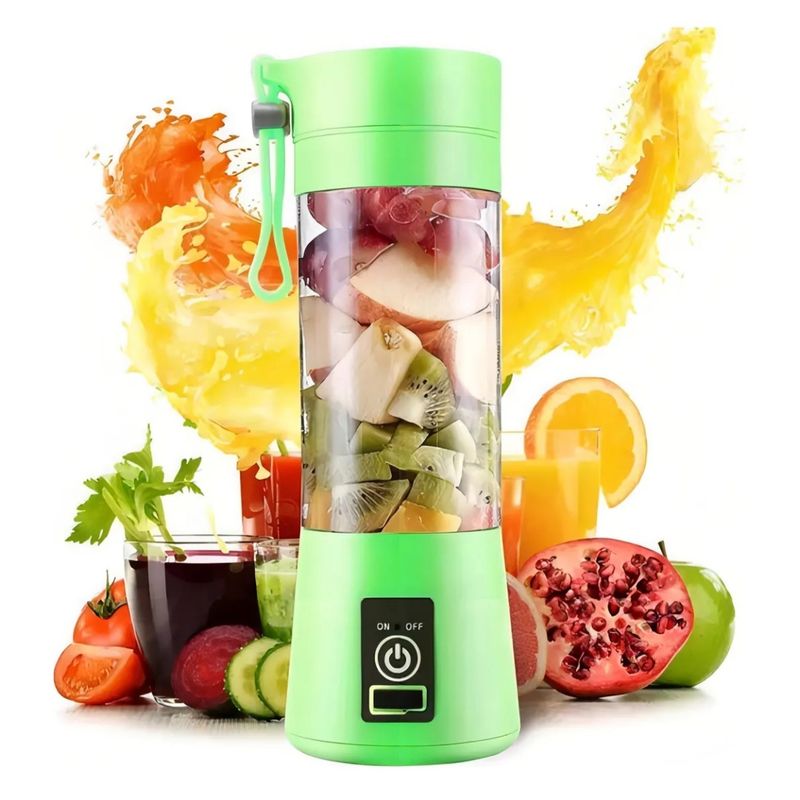 GENERICO - juguera batidora licuadora vaso personal portatil recargable verde