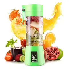 GENERICO - Juguera batidora licuadora vaso personal portatil recargable verde
