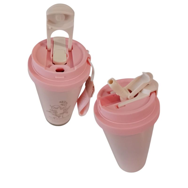 GENERICO - Vaso Térmico Termo Para Cafe Mug Acero Inoxidable Rosado 530ml