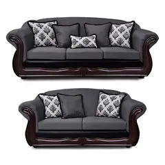 AMERICA DECORA - Living 4-3 Grand Búfalo Mixto Gris