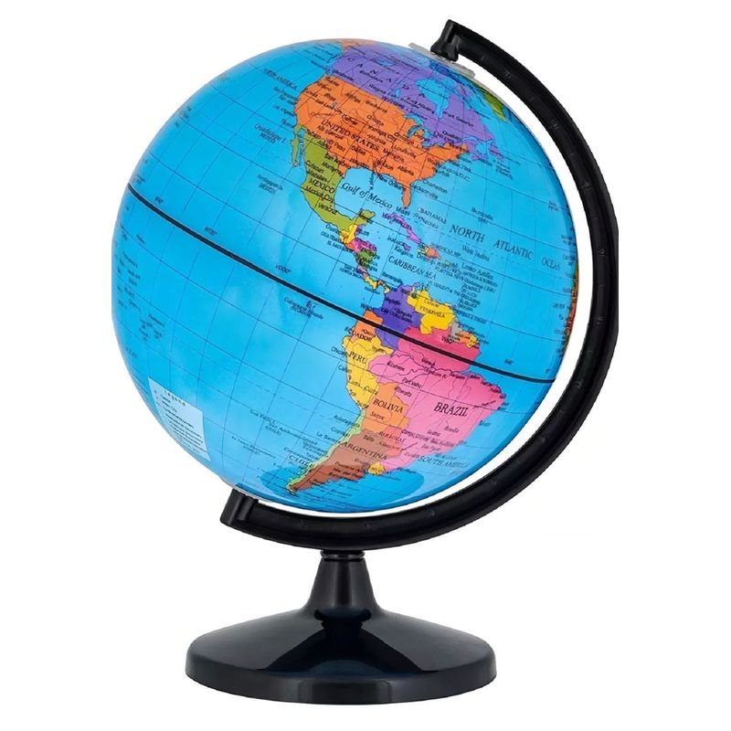 GENERICO - Globo Terráqueo Mediano Mapa Político 14 Cms Giratorio