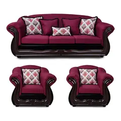 AMERICA DECORA - Living 4-1-1 Grand Búfalo Mixto Rojo