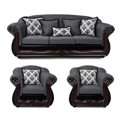 AMERICA DECORA - Living 4-1-1 Grand Búfalo Mixto Gris