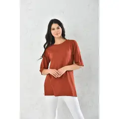 MROTTO - Polera Liso Mujer Manga Corta