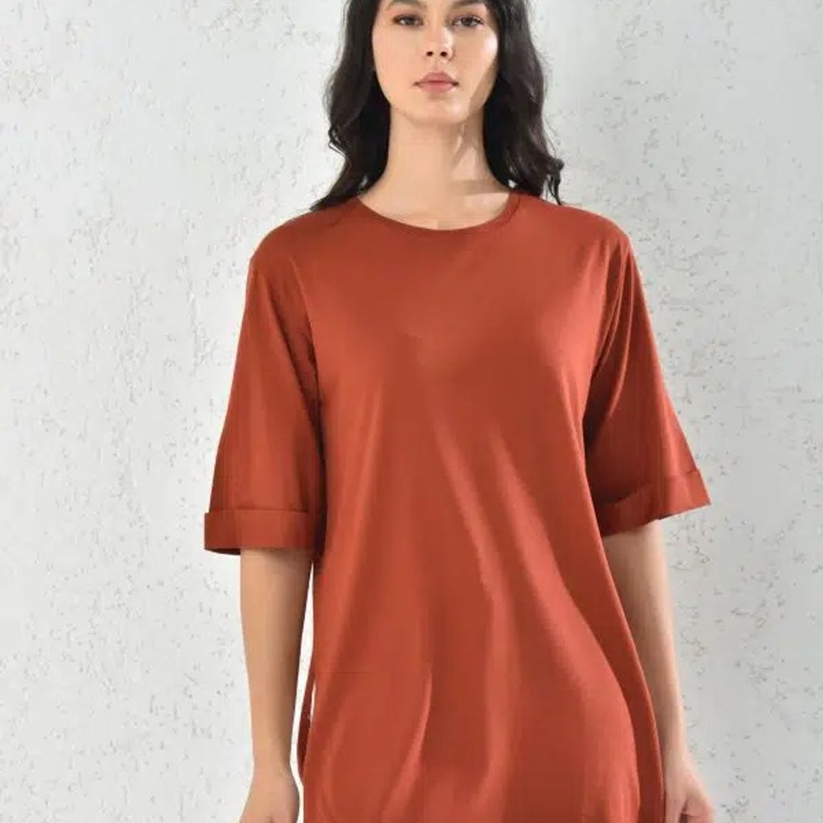 MROTTO - Polera Liso Mujer Manga Corta