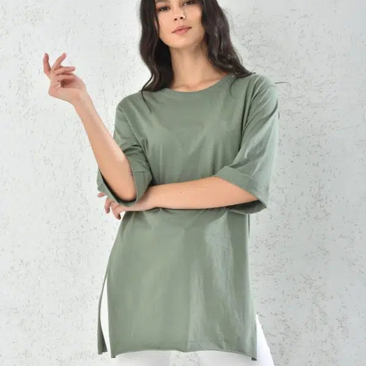 MROTTO - Polera Liso Mujer Manga Corta