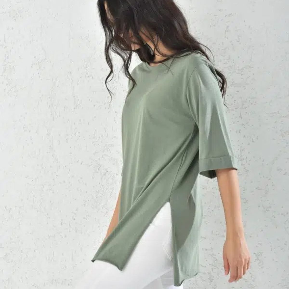 MROTTO - Polera Liso Mujer Manga Corta