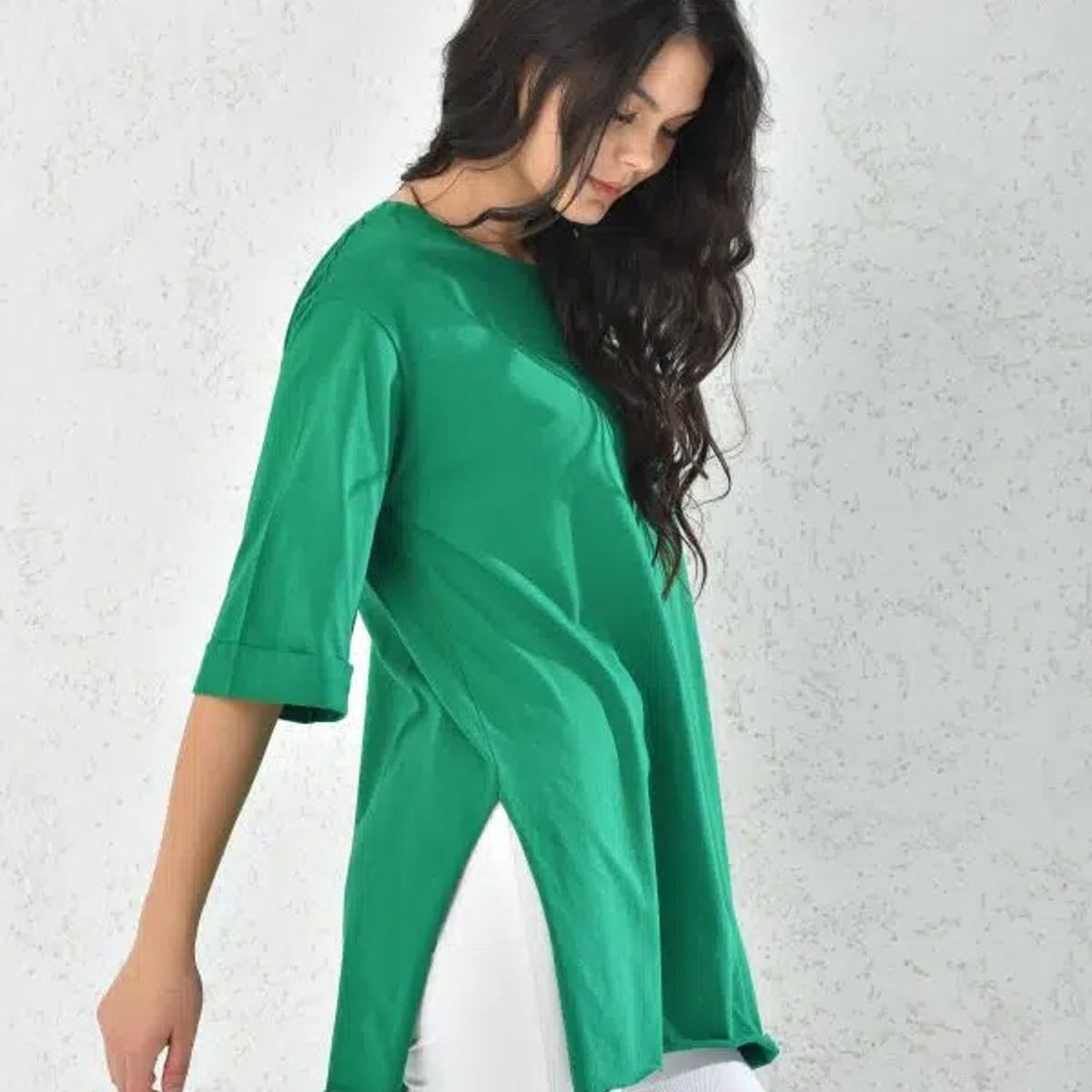 MROTTO - Polera Liso Mujer Manga Corta