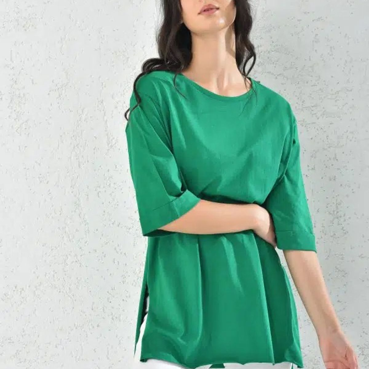 MROTTO - Polera Liso Mujer Manga Corta