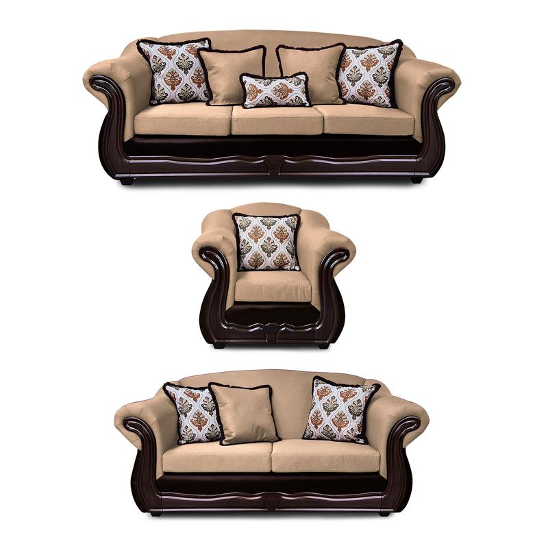 AMERICA DECORA - Living 4-3-1 Grand Búfalo Mixto Beige