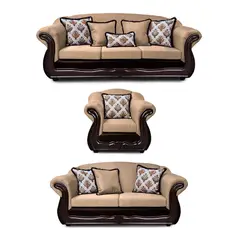 AMERICA DECORA - Living 4-3-1 Grand Búfalo Mixto Beige