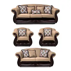 AMERICA DECORA - Living 4-3-1-1 Grand Búfalo Mixto Beige