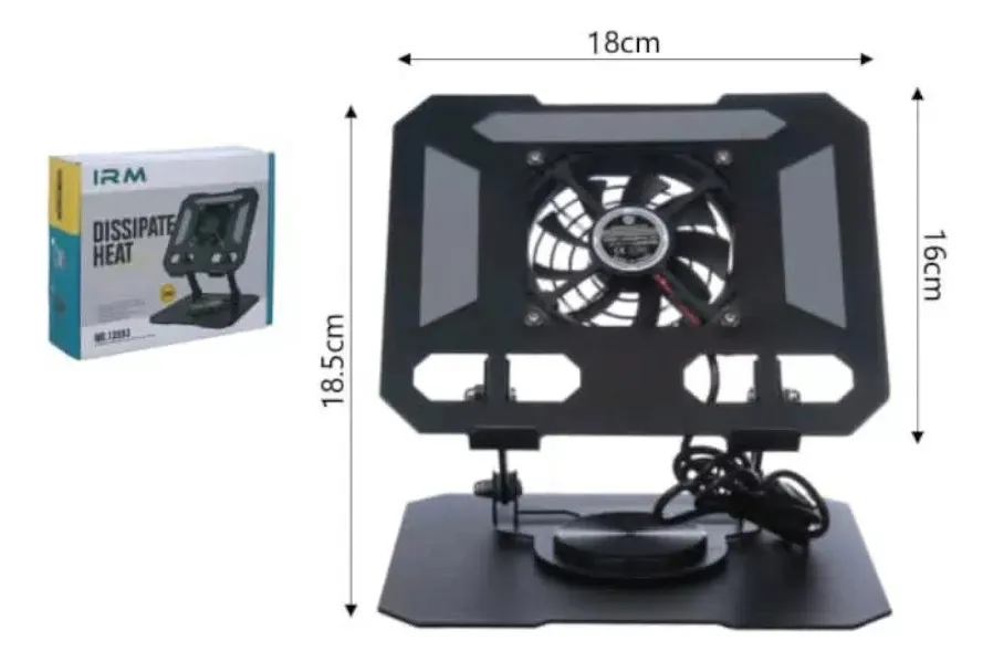 GENERICO Soporte Cooler Externo Tablet Antideslizante Color Negro