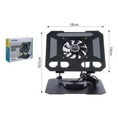 GENERICO - Soporte Cooler Externo Tablet Antideslizante Color Negro