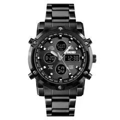 SKMEI - Reloj pulsera hombre elegante moderno análogo digital luminoso