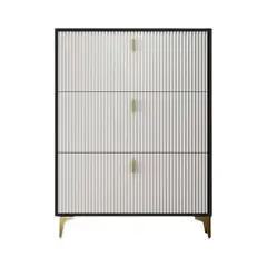 IDEEHOUSE - Zapatero Moderno de 3 Puertas Abatibles – (120×80×24 cm)