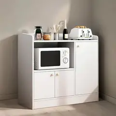 IDEEHOUSE - Aparador de Cocina Multifuncional 80×80×30 cm