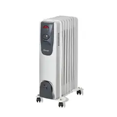 KENDAL - Calefactor OLEO 1500W Ajustables KO-1500 18 M2 - Blanco.