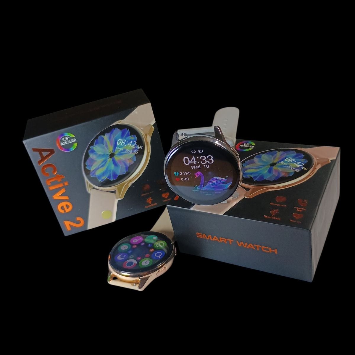 UNIVERSAL - Reloj Smartwatch Inteligente T2 Pro Active Gris 2025