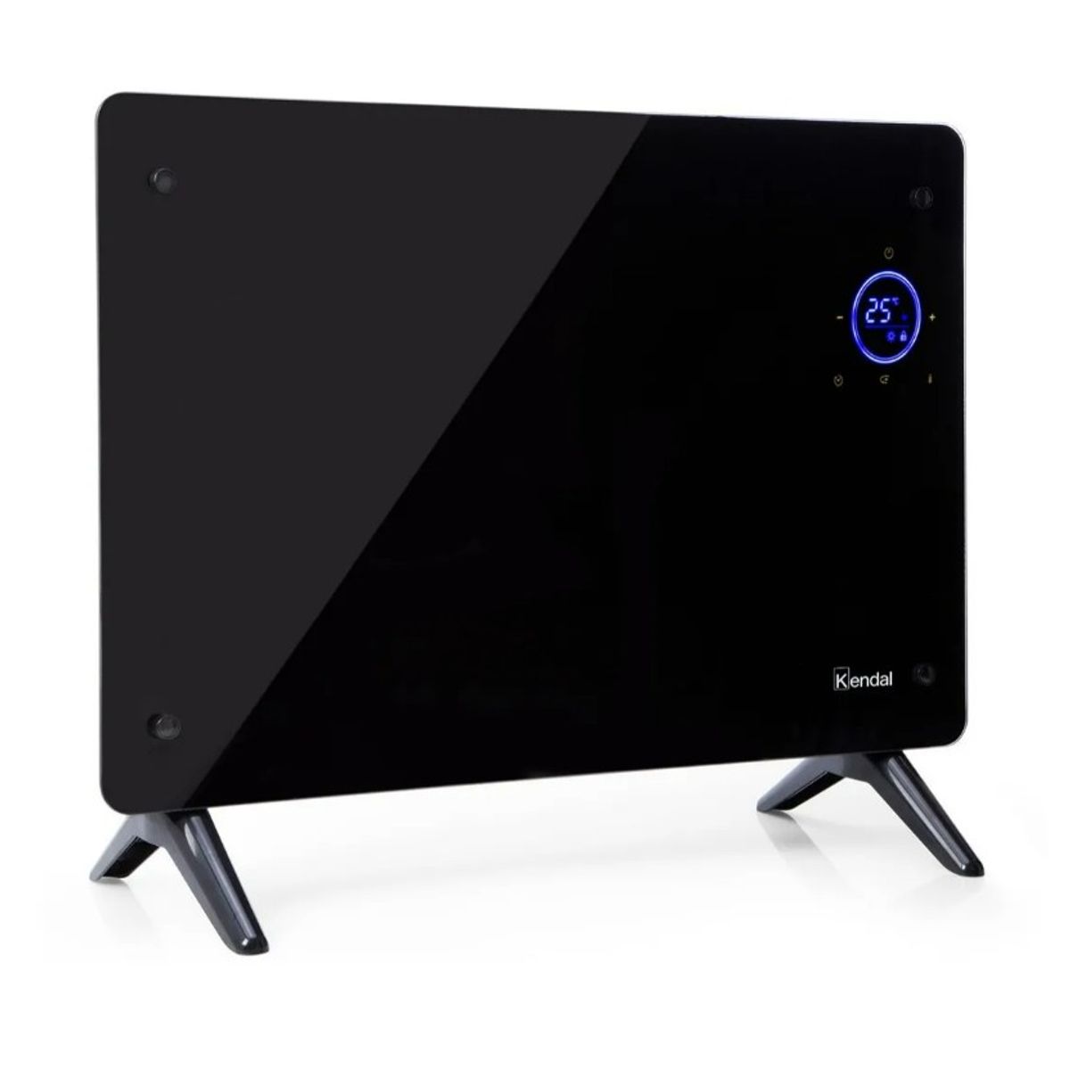 KENDAL - PANEL CONVECTOR VIDRIO KGH-1500 - NEGRO