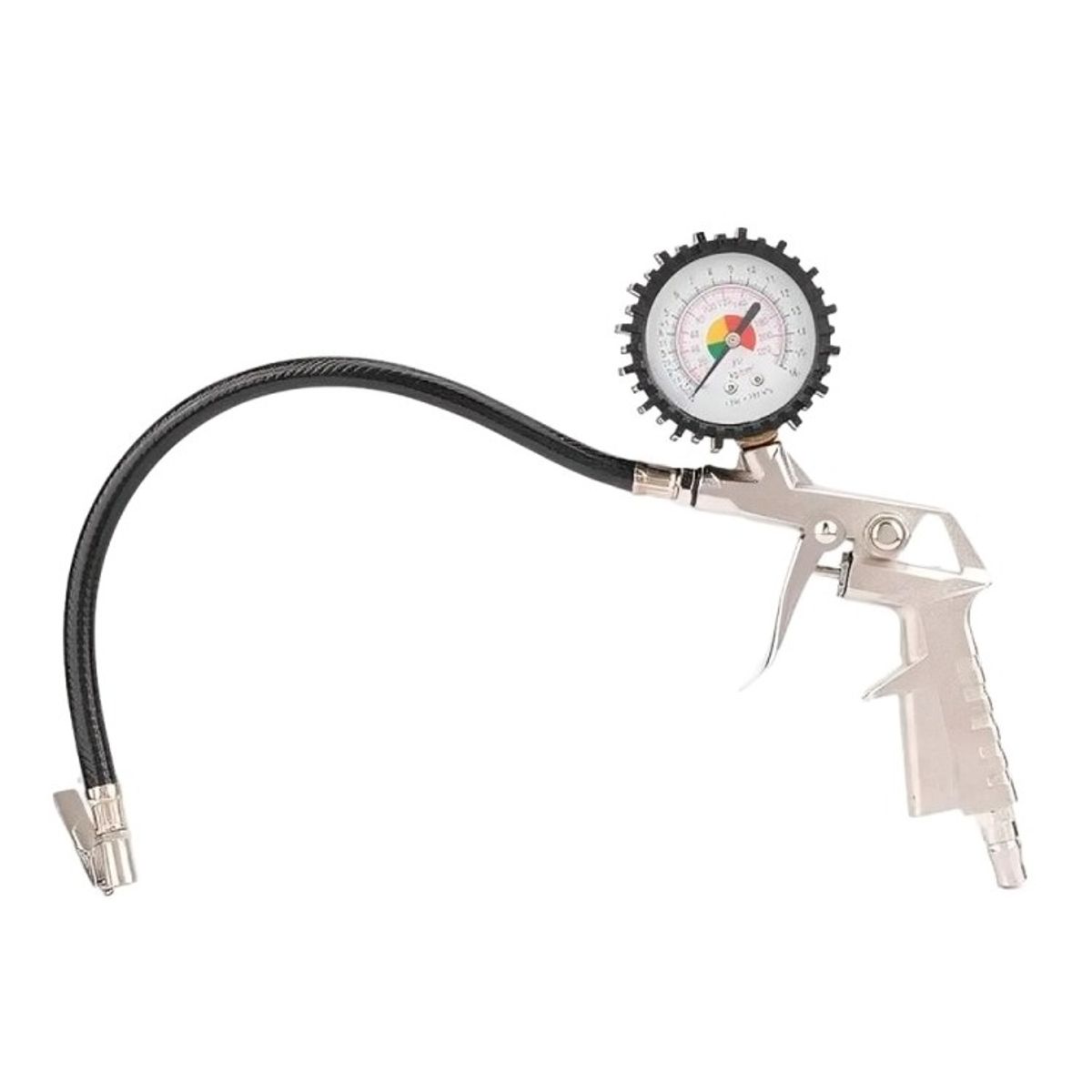 GENERICO - Pistola Para Inflar Y Calibrar Neumaticos Con Manometro
