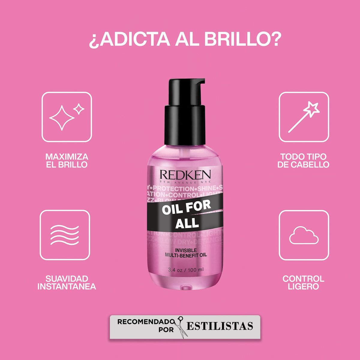 REDKEN - Aceite Multibeneficios Oil For All 100ml Redken
