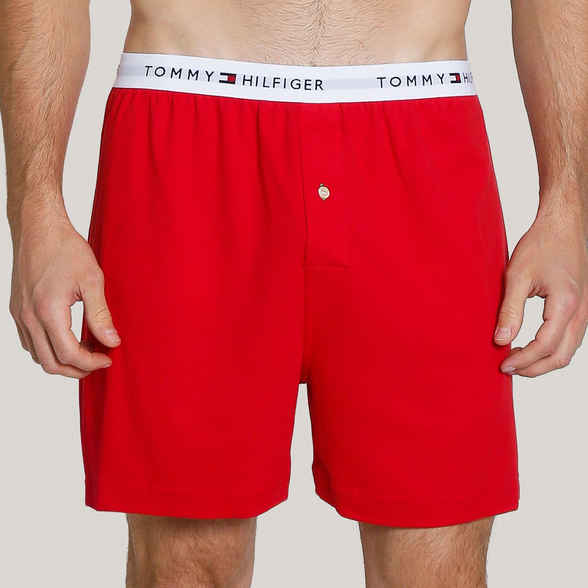 TOMMY HILFIGER - Bóxer Athletic Con Logo Rojo Tommy Hilfiger